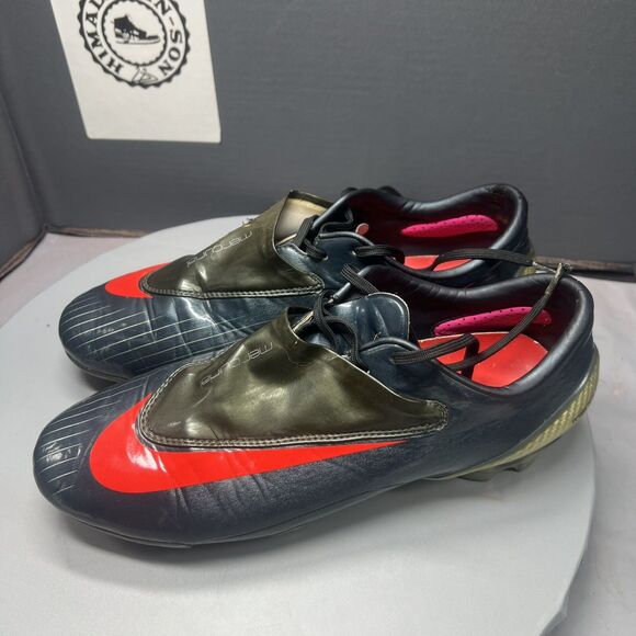 Nike Mercurial Vapor IV FG C Ronaldo Green Red Men Size 7.5 Preowned Vintge RARE main image 11